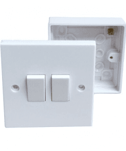 2 WAY 2 GANG SWITCH WITH DEEP PATRESSb