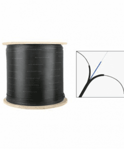 2 core Outdoor Steel G652D LSZH Black 2km drum Fibre Optic Cable2