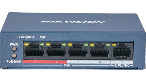 4 Port Fast Ethernet Unmanaged POE Switch DS 3E0105P E 1