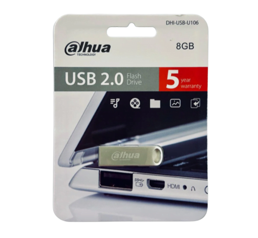 DAHUA 8GB FLASH DRIVE USB.2.0 U106 Metalic2a