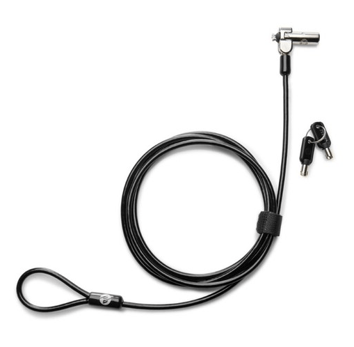 HP Nano Master Keyed Cable Lock Black 1AJ40AAa