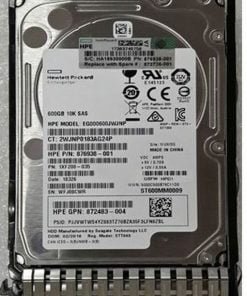 HPE 600GB SAS 10K SFF SC MV HDD