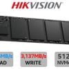 HikVision SSD 512GB PCIe Gen 3 x 4 NVMe