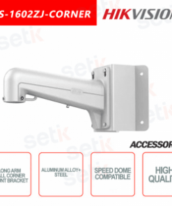 Hikvision DS 1602ZJ BOX CORNER long arm wall corner mount bracket