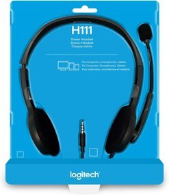 Logitech Stereo Headset H111 Black 3.5 MM JACK