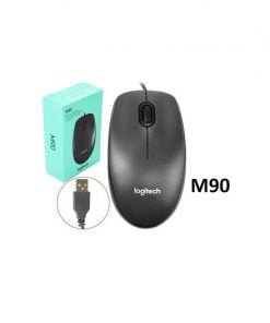 Logitech Wired Mouse M90 Black USBb