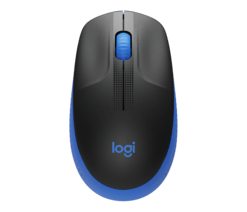 Logitech Wireless Mouse Full Size M190 Blue