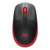 Logitech Wireless Mouse Full Size M190 Red