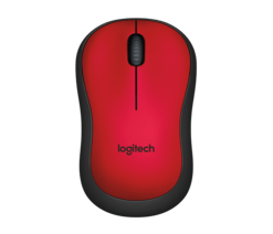 Logitech Wireless Mouse Silent M220 Red 1