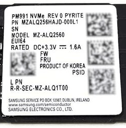 SAMSUNG INTERNAL SSD M.2 PCIe 2280 256GB MZ VLQ2560a