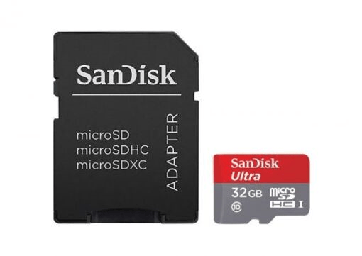 SanDisk MicroSD CLASS 10 100MBPS 32GB with Adapter2