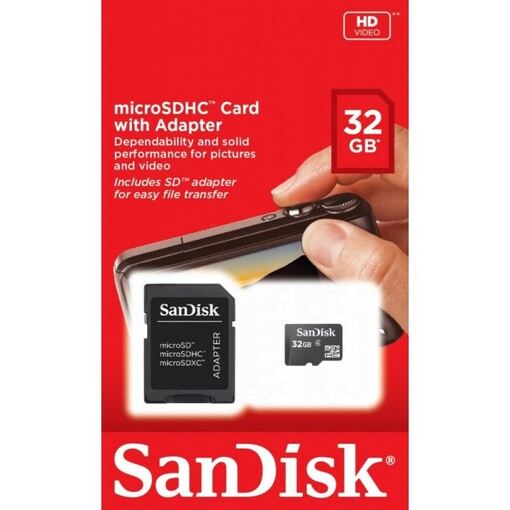 SanDisk MicroSDHC 32GB SD Adapter3