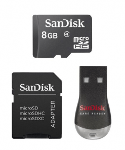 SanDisk MicroSDHC 8GB SD Adapter1