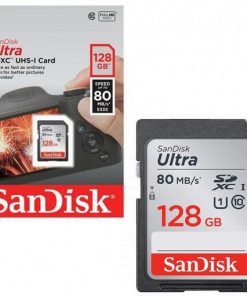 SanDisk Ultra SDHC 128GB 80MBs Class 10 UHS Ib