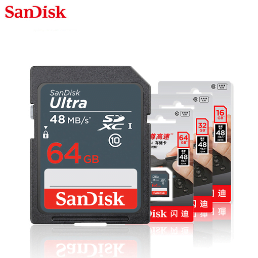 SanDisk Ultra SDHC 64GB 48MBs Class 10 UHS Ic