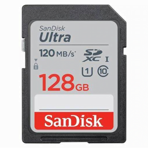 SanDisk Ultra SDXC 128GB 120MBs Class 10 UHS Ic