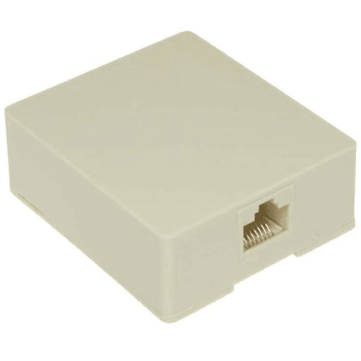 TELEPHONE LINE JACKS 1PORT BOXc