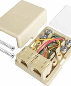 TELEPHONE LINE JACKS 2PORT BOXa