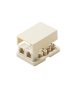 TELEPHONE LINE JACKS 2PORT BOXd