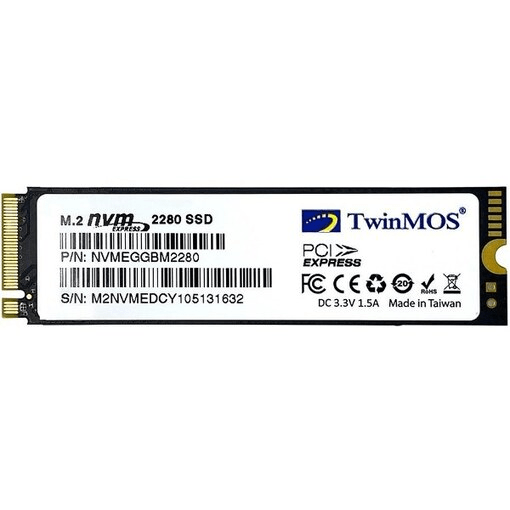 TWINMOS ALPHAPRO INTERNAL SSD M.2 PCIe Gen 34 NVMe 2280 1TB NVMEGGBM2280a