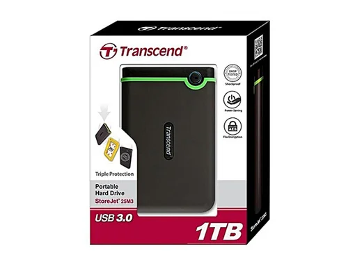 Transcend External HDD 1TB Iron Grey TS1TSJ25M3Sc