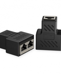 VENTION 1 TO 2 RJ45 SPLITTER ADAPTER BLACKa
