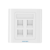 VENTION 4 PORT WALL FACEPLATE WHITE 86 TYPEa