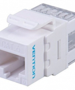 VENTION CAT.6 UTP 180 DEGREE KEYSTONE JACK WHITEa