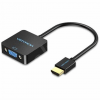 VENTION HDMI TO VGA CONVERTER WITH FEMALE MICRO USB AND AUDIO PORTa