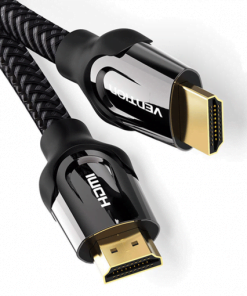 VENTION NYLON BRAIDED HDMI CABLE 5M BLACK METAL TYPE