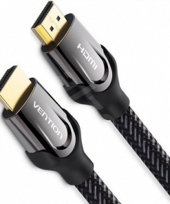VENTION NYLON BRAIDED HDMI CABLE 8M BLACK METAL TYPE 1