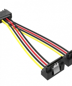 VENTION SAT 15P MALE TO FEMALE POWER SPLITTER CABLE 0.15 METER BLACKa