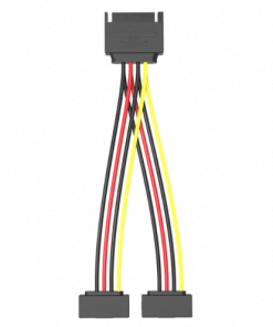 VENTION SAT 15P MALE TO FEMALE POWER SPLITTER CABLE 0.15 METER BLACKb