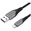 VENTION USB C TO USB 2.0 A CABLE 1.5M GRAY ALUMINUM ALLOY TYPEa