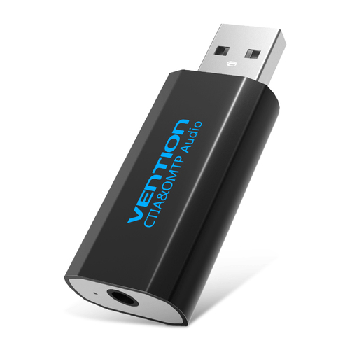 VENTION USB EXTERNAL SOUND CARD BLACK METAL TYPEd