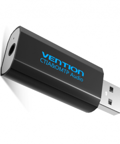 VENTION USB EXTERNAL SOUND CARD BLACK METAL TYPEdd