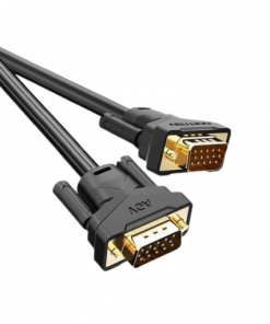VENTION VGA36 MALE TO MALE CABLE WITH FERRITE CORES 10METER BLACK 1