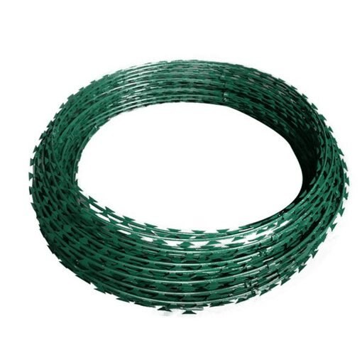 Galvanized Green Razor Wire 450mm 1