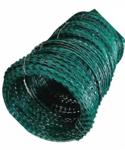 Galvanized Green Razor Wire 450mm 3a