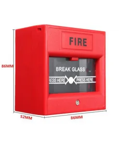 Red Break Glass Fire Alarm Call Point1