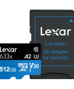 Lexar 512GB LSDMI512BB633A microSDXC Memory Card C10 U3 V30 A1 UHS I