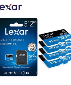 Lexar 512GB LSDMI512BB633A microSDXC Memory Card C10 U3 V30 A1 UHS Ia