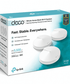 TP Link Deco M5 AC1300 MU MIMO Dual Band Whole Home Wi Fi System 3 Pack