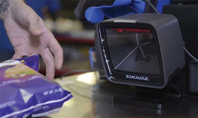 Datalogic Magellan 3410VSi USB Barcode Scanner front