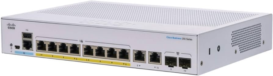 Cisco Business CBS250 8P E 2G Smart Switch