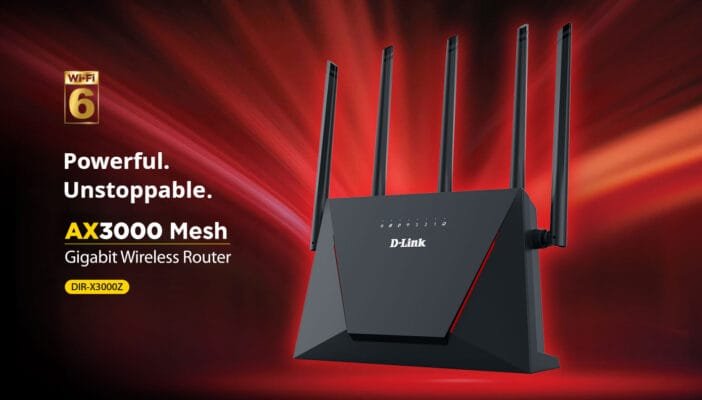 D Link DIR X3000Z AX3000 Router.