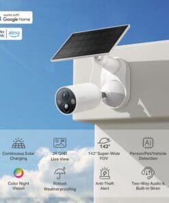 Solar Powered Security Camera Kit2