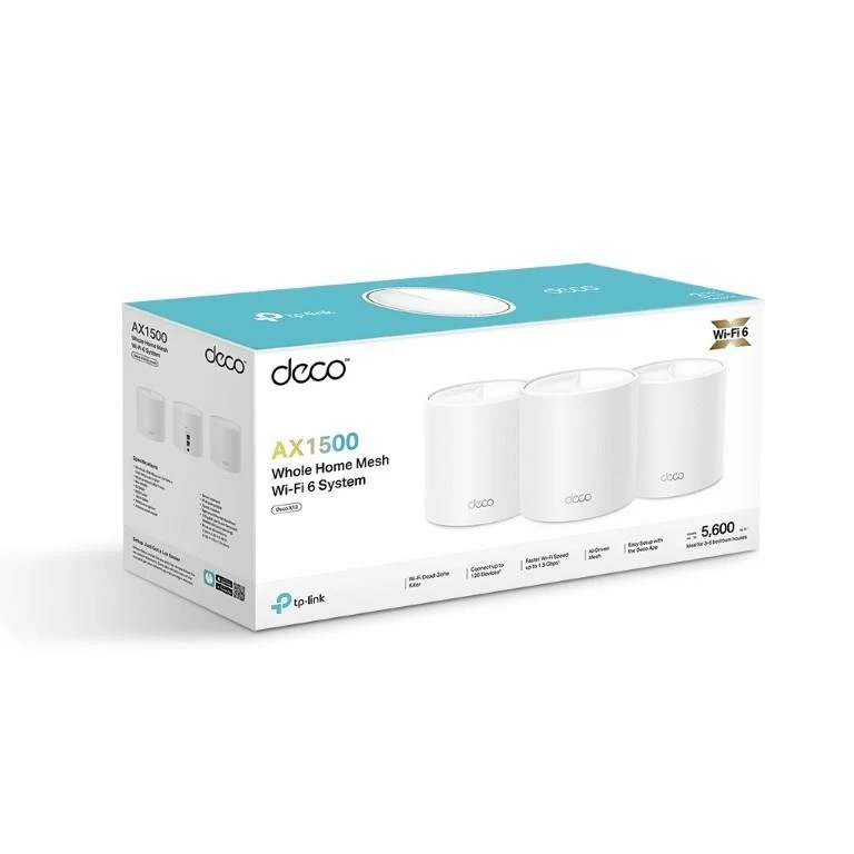 TP Link Deco X10 AX1500 Whole Home Mesh Wi Fi 6 System,